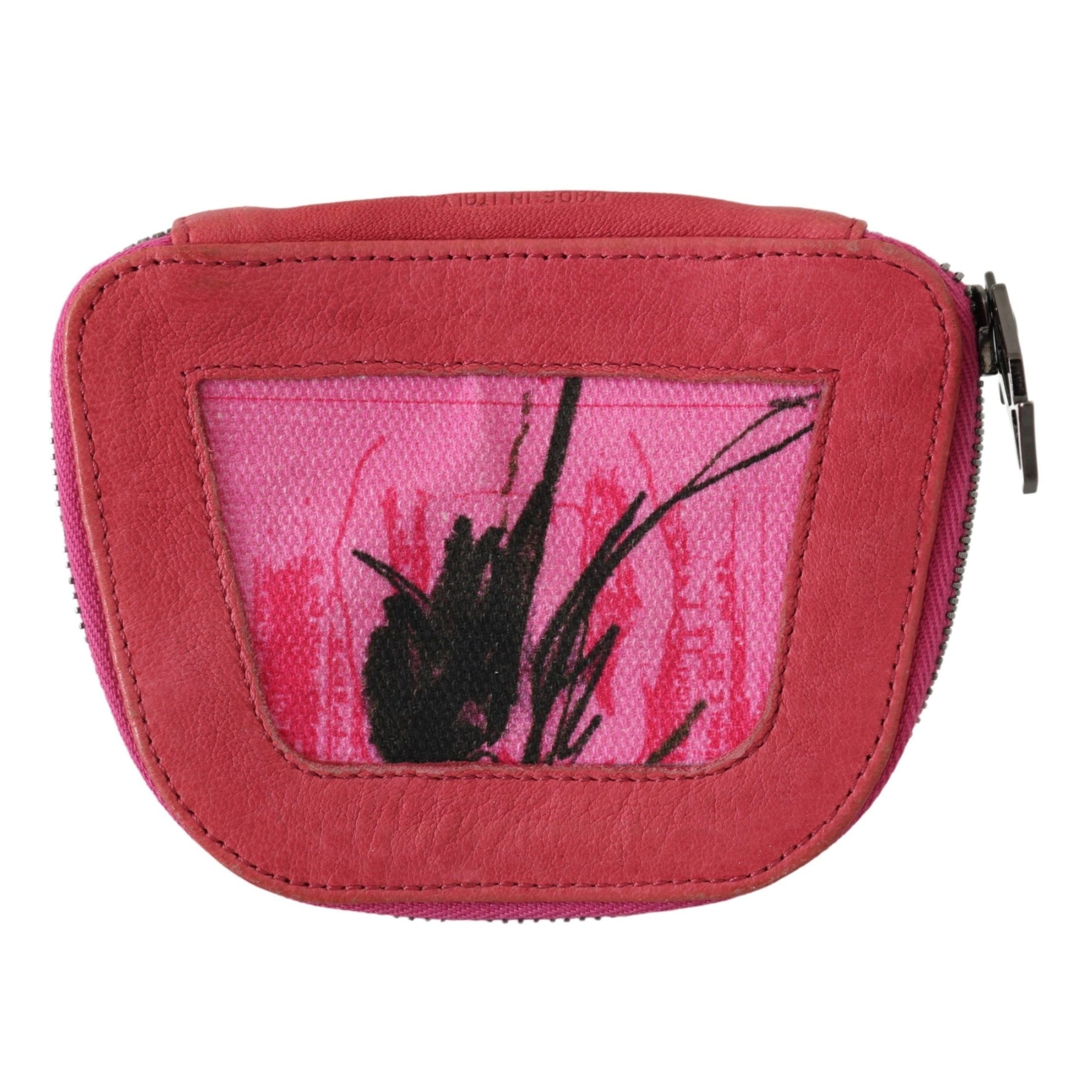 Elegant Pink Fabric Coin Wallet