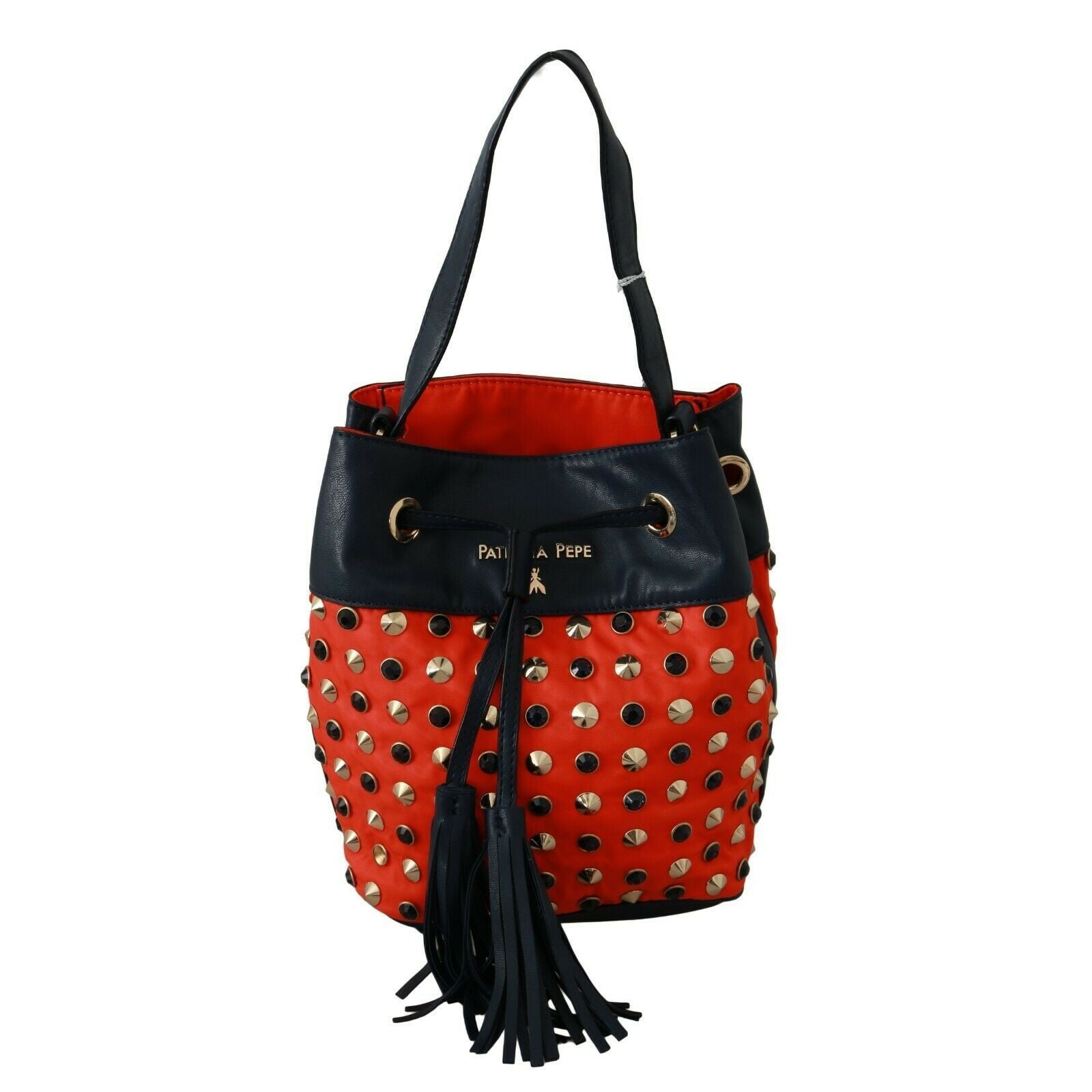 Chic Red Shoulder Tote with Leather Strap