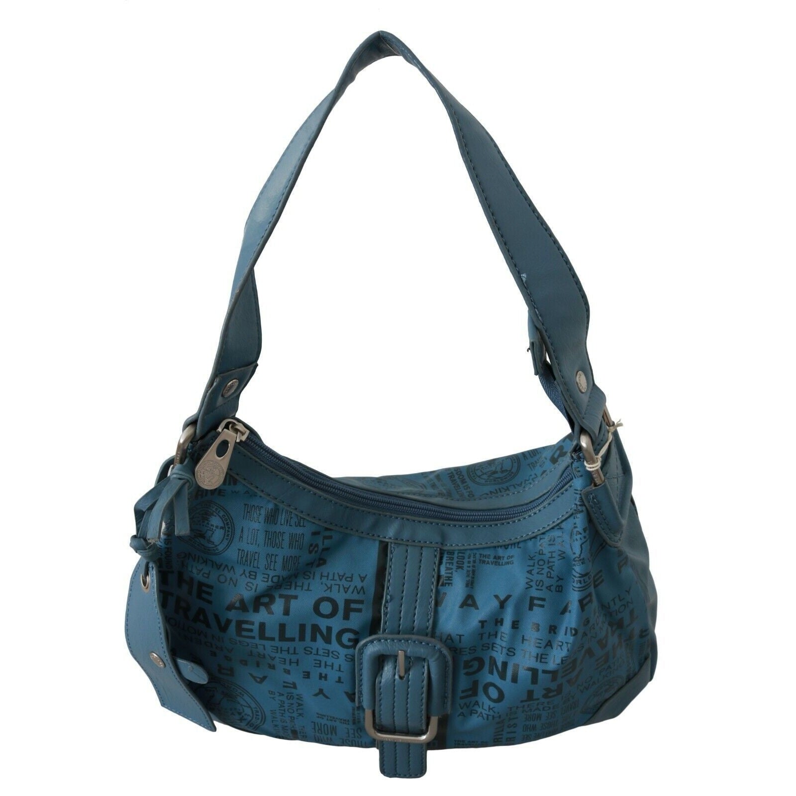 Chic Blue Fabric Shoulder Bag - Perfect for Everyday Elegance