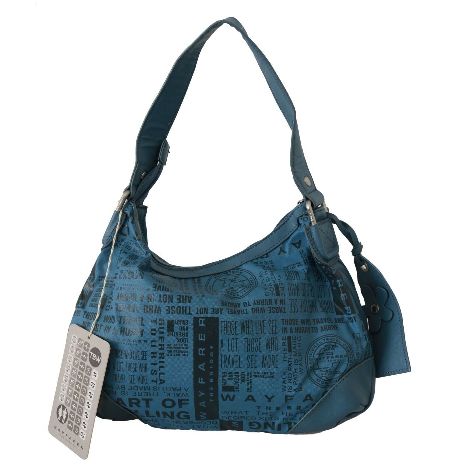 Chic Blue Fabric Shoulder Bag - Perfect for Everyday Elegance