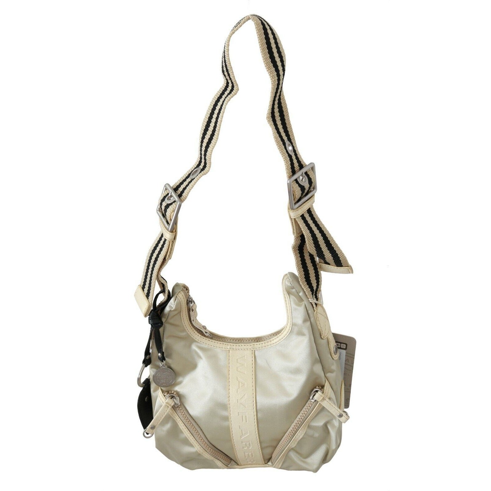 Chic White Fabric Shoulder Bag - Perfect for Any Occasion