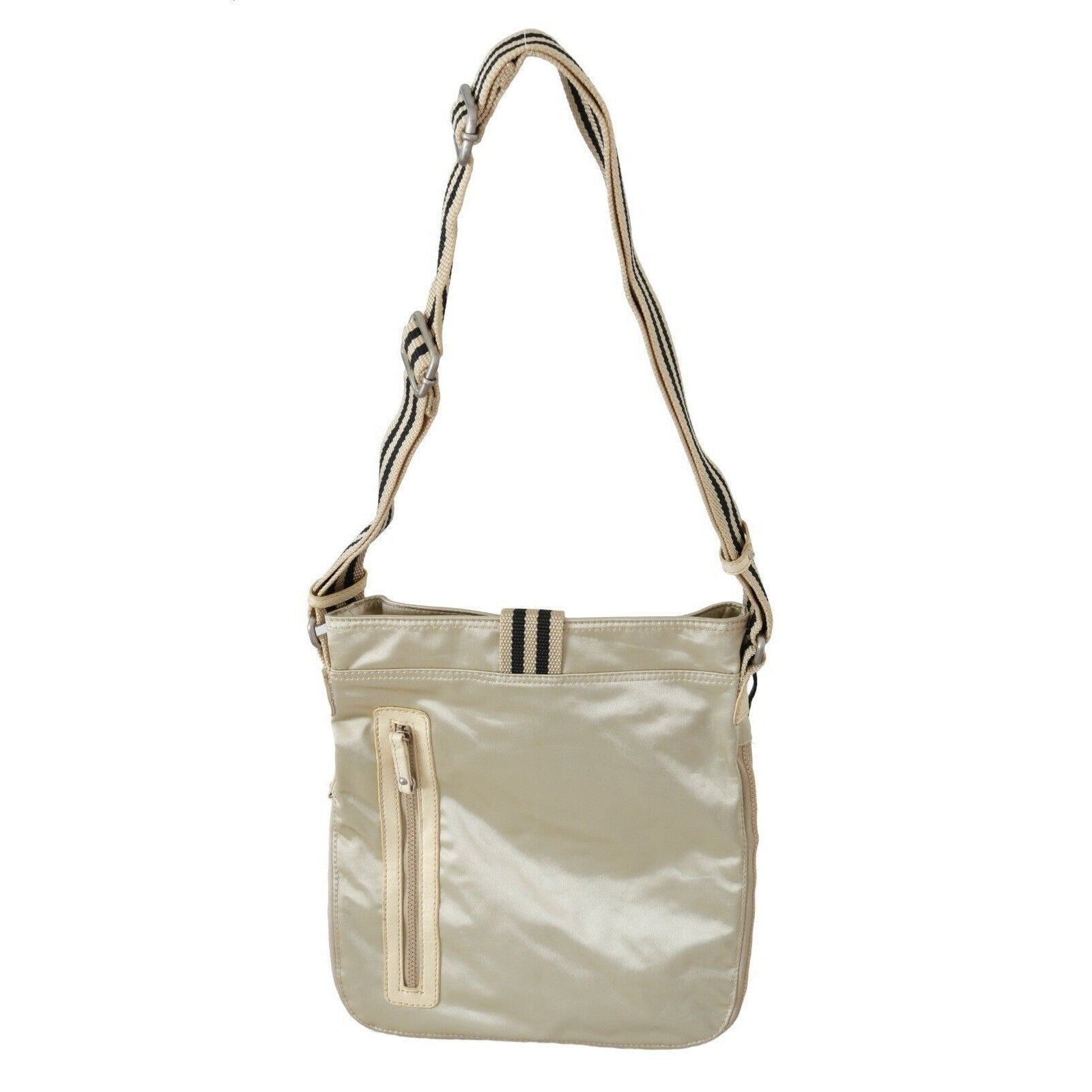 Chic Beige Fabric Handbag