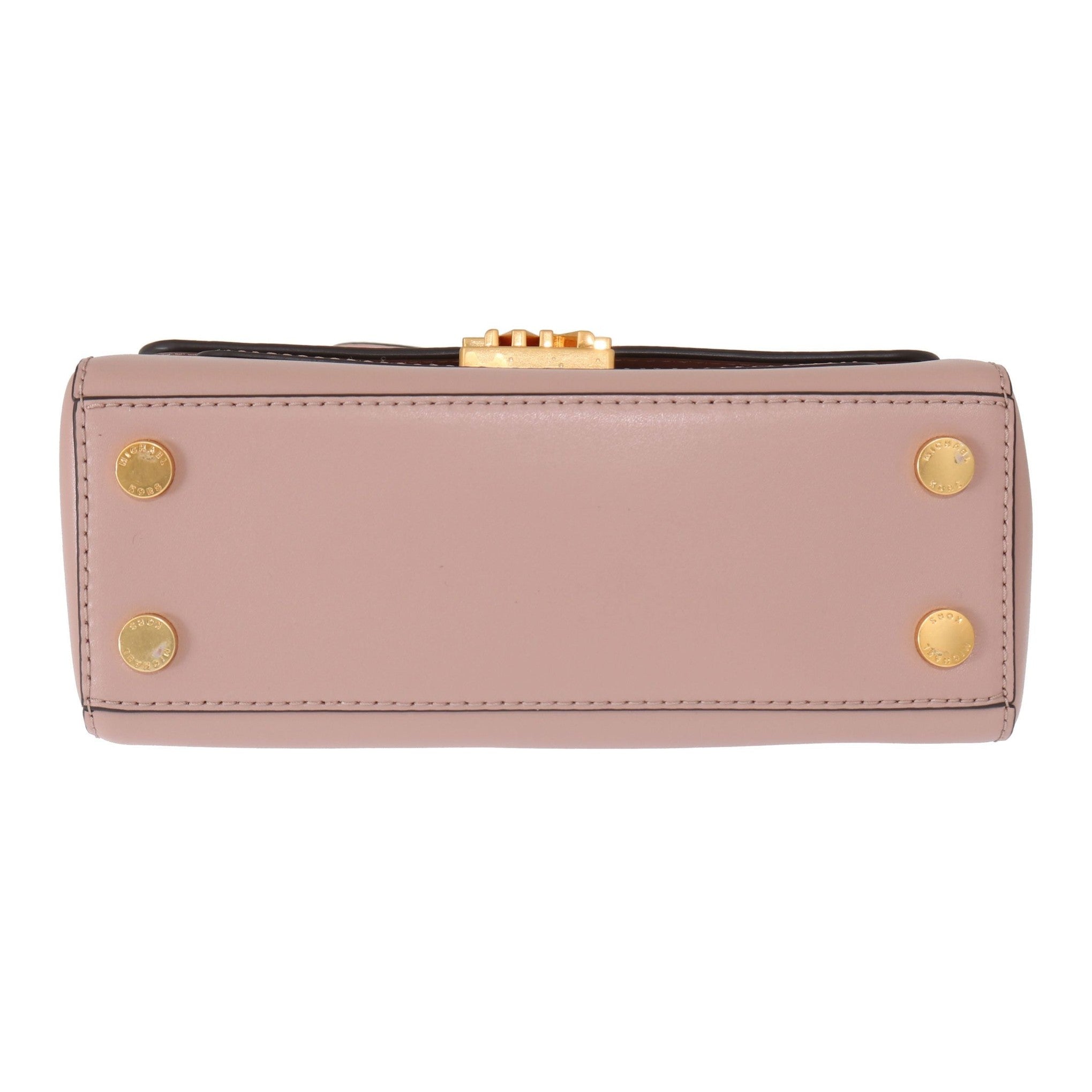 Elegant Pink Leather Mindy Shoulder Bag