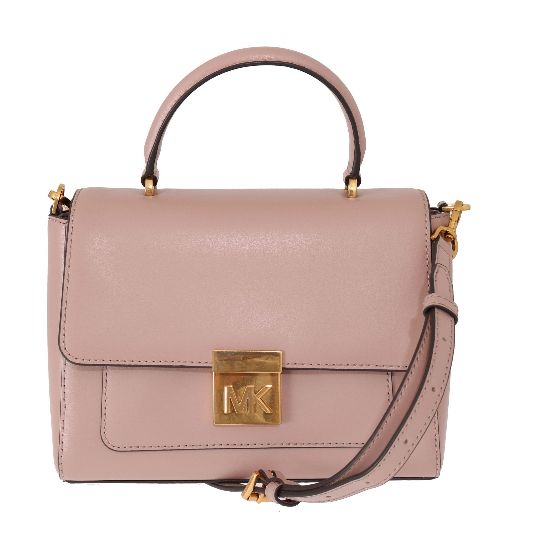 Elegant Pink Leather Mindy Shoulder Bag