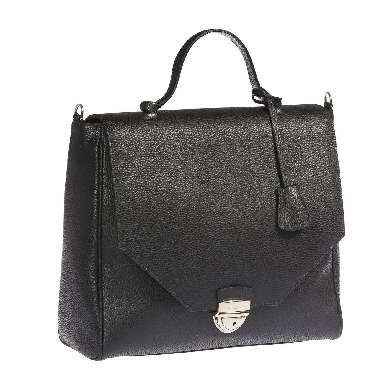 Black Leather Women Handbag