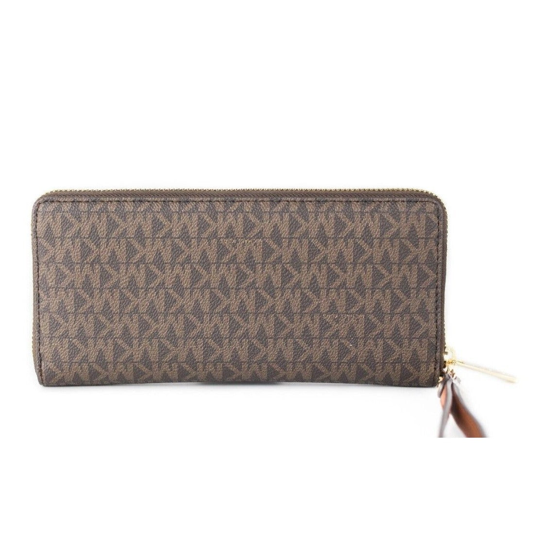 Jet Set Travel Large Brown Signature Continental Wristlet Wallet