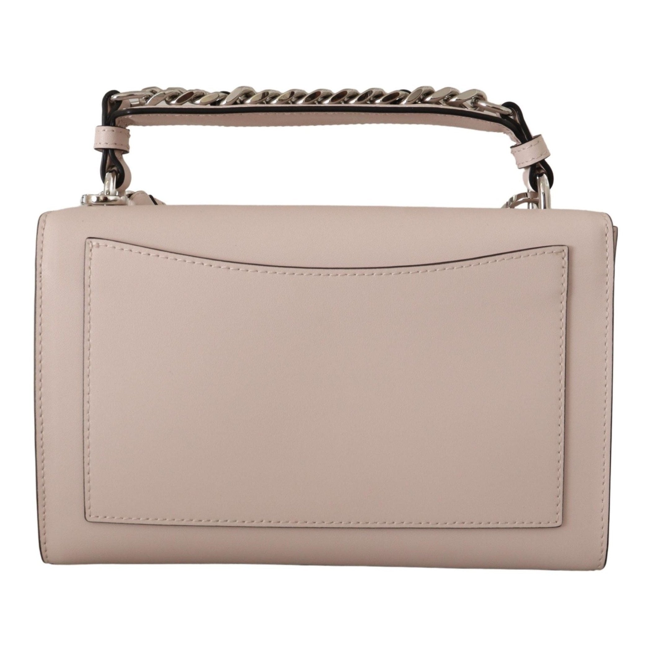 Mauve Elegance Leather Shoulder Bag