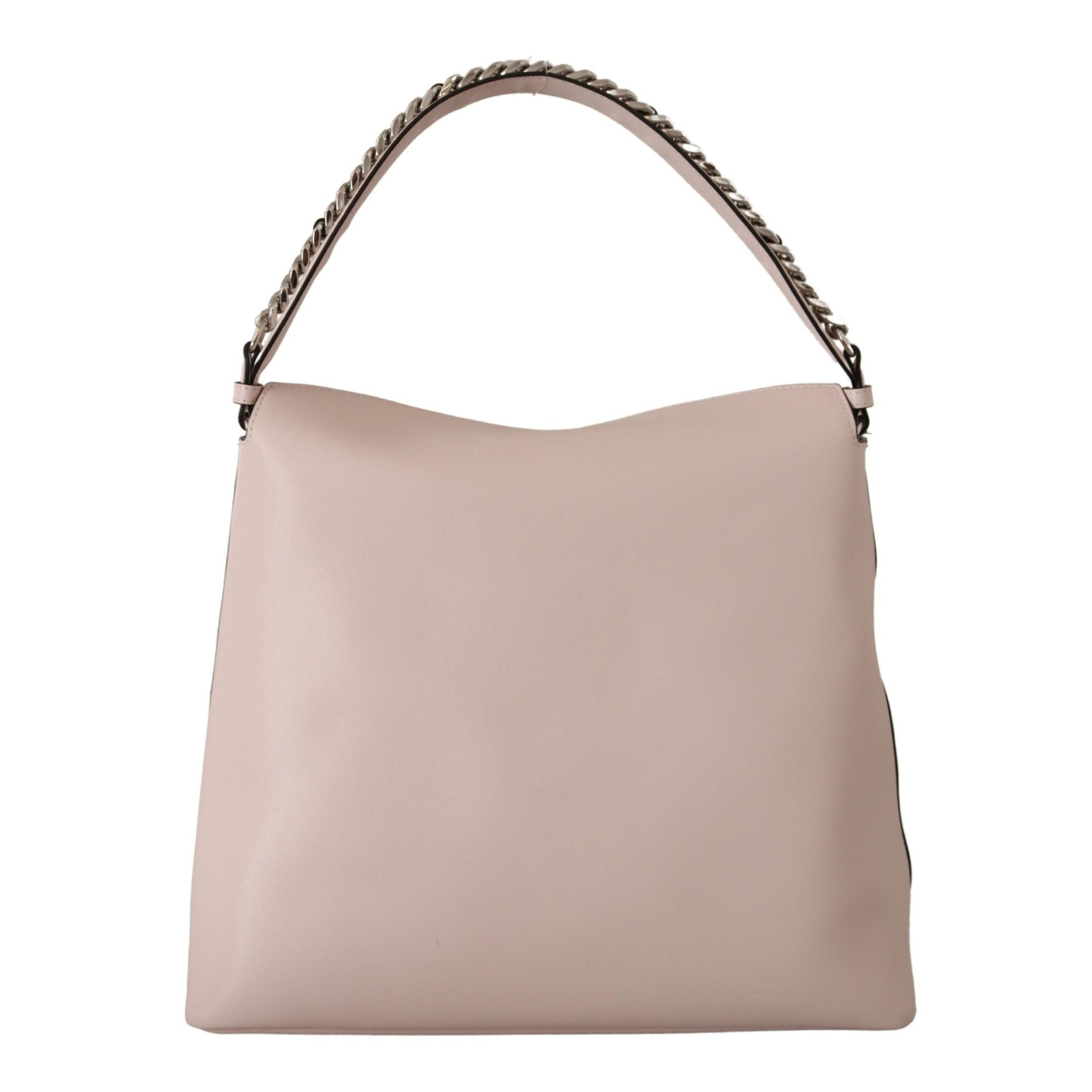 Elegant Mauve Chalk Leather Shoulder Bag