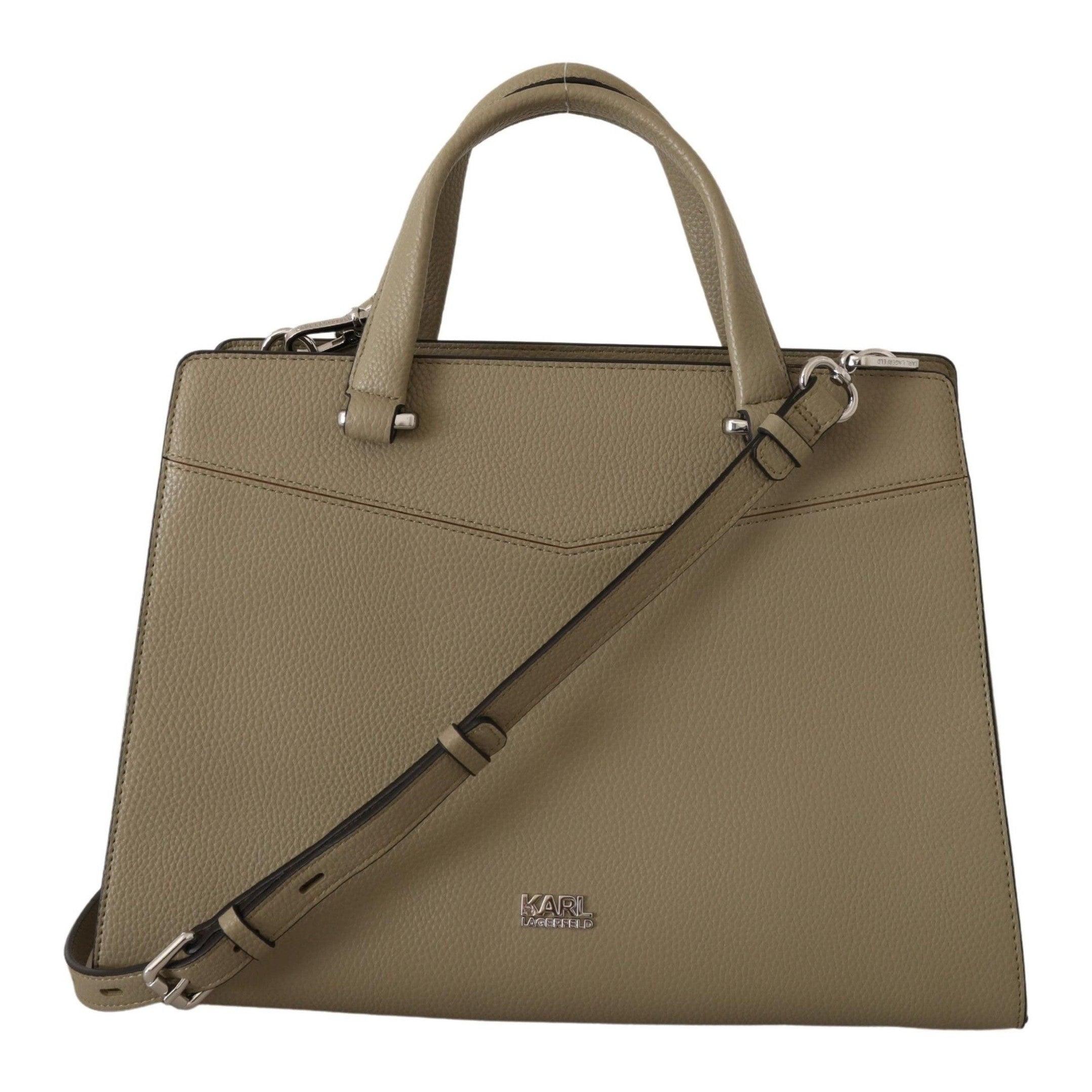 Enchanting Sage Green Leather Tote