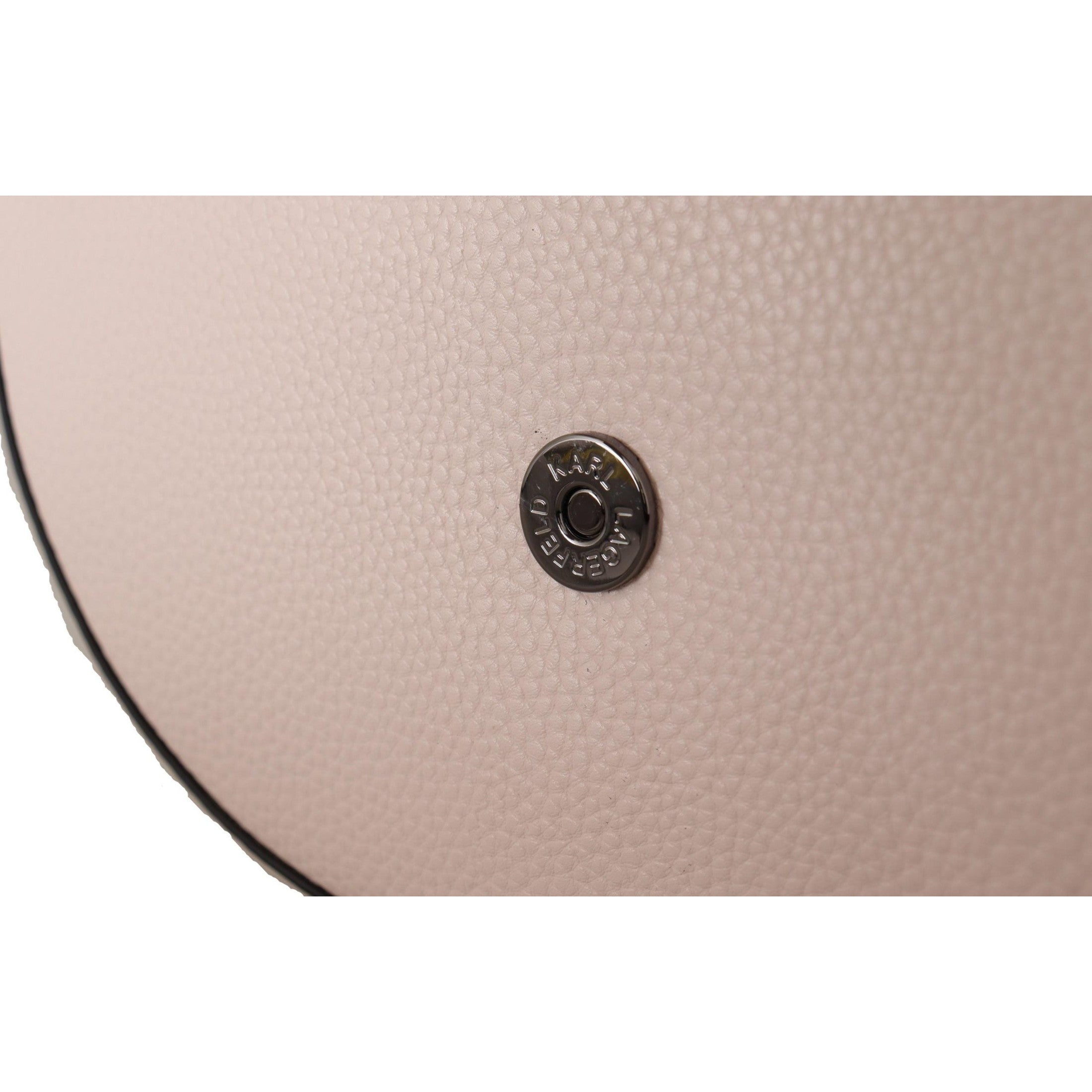 Elegant Mauve Light Pink Leather Shoulder Bag