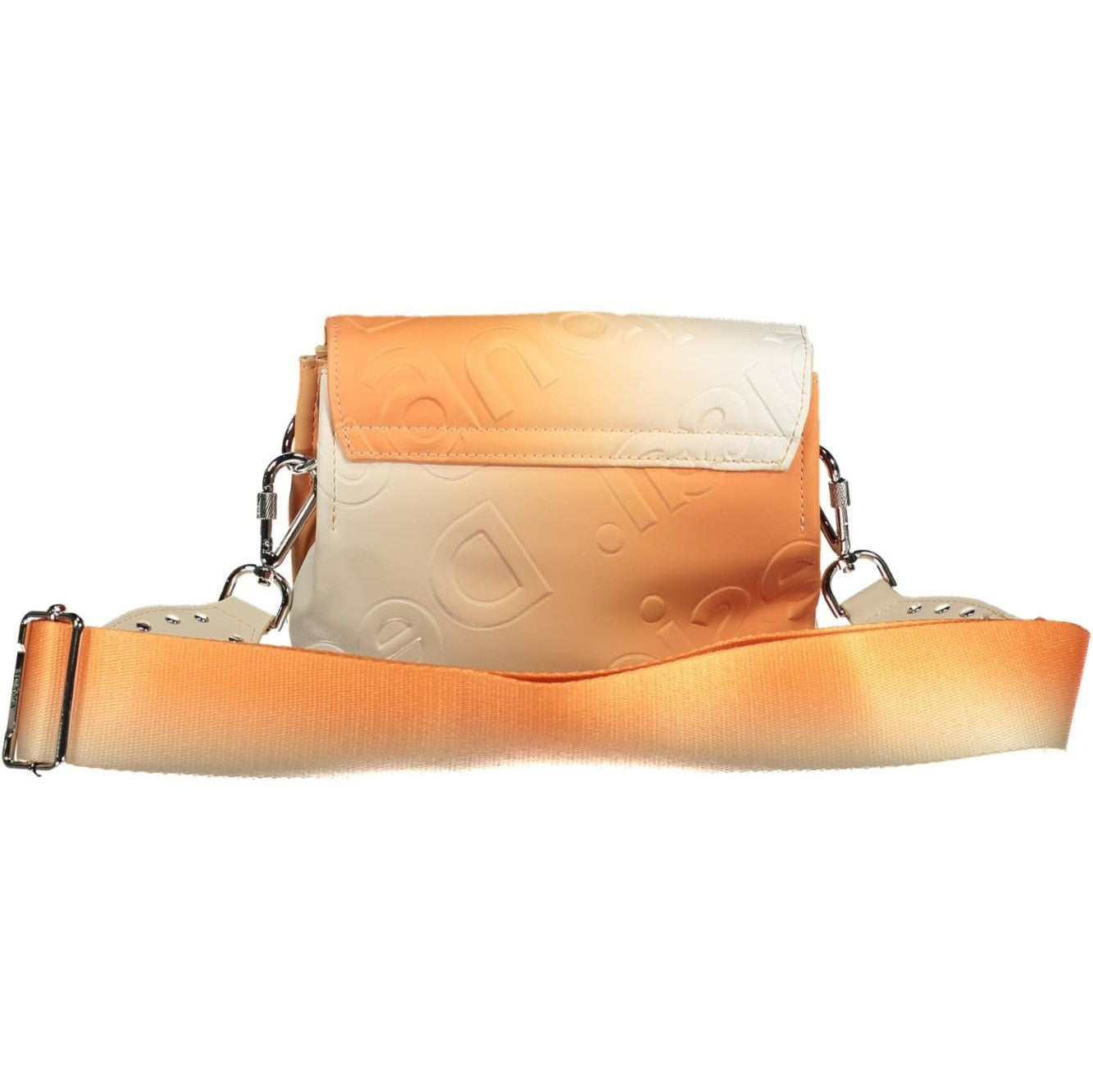 Orange Polyethylene Women Handbag