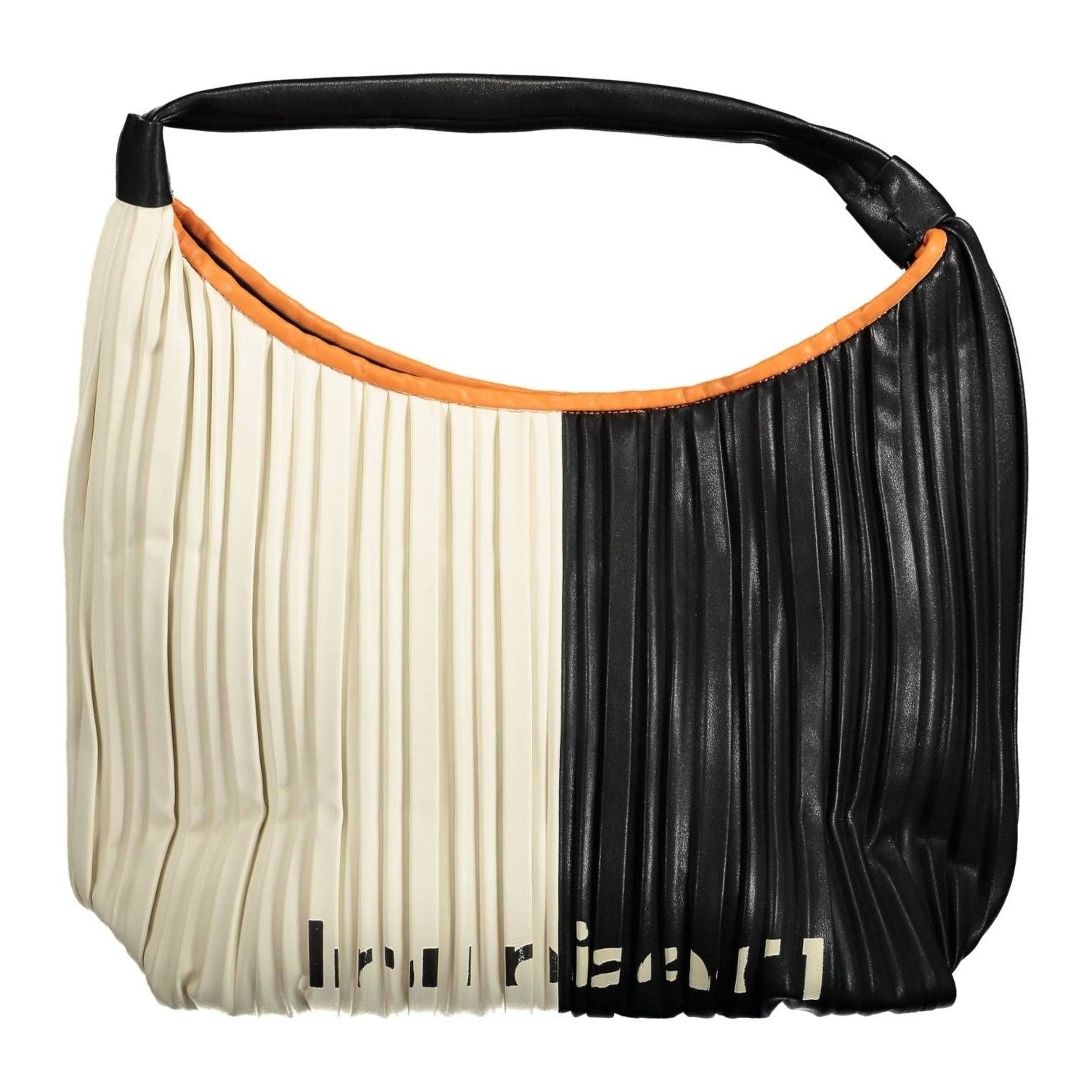 Black Polyethylene Women Handbag