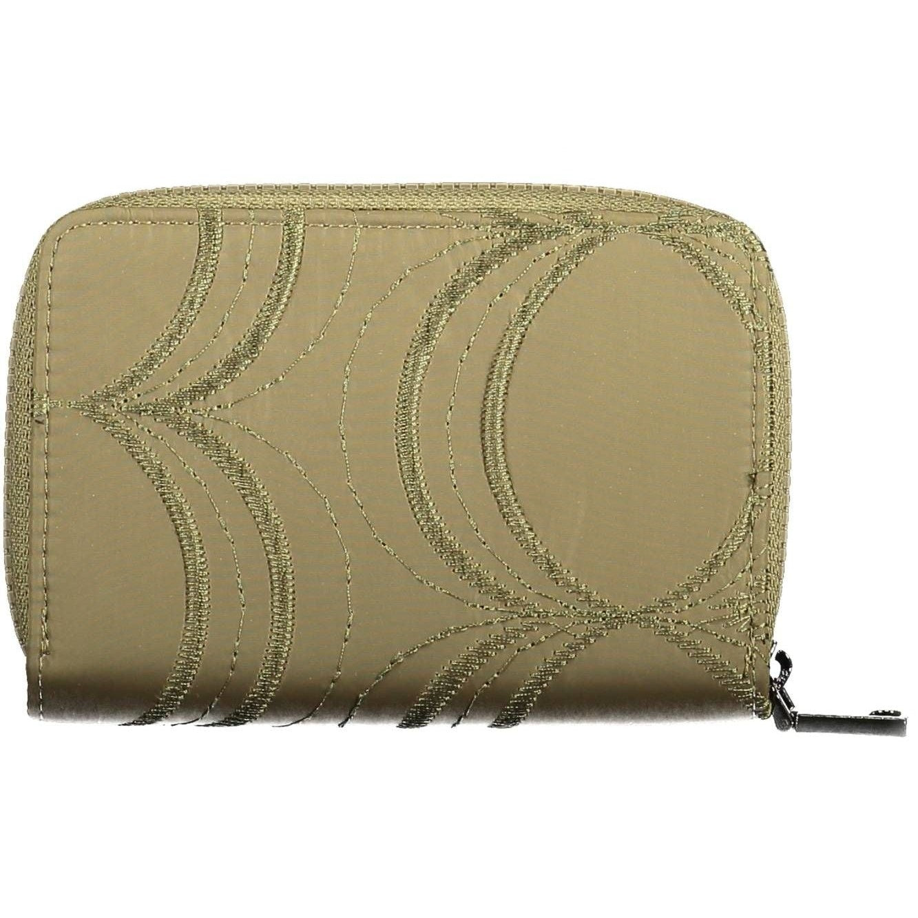 Green Polyester Women Wallet