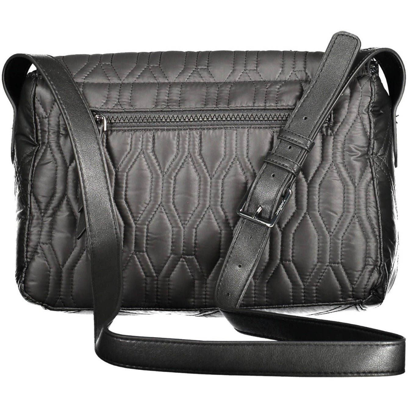 Black Polyethylene Women Handbag