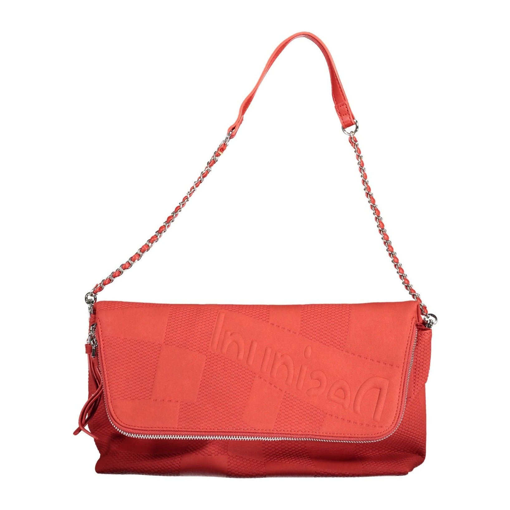 Red Polyethylene Women Handbag