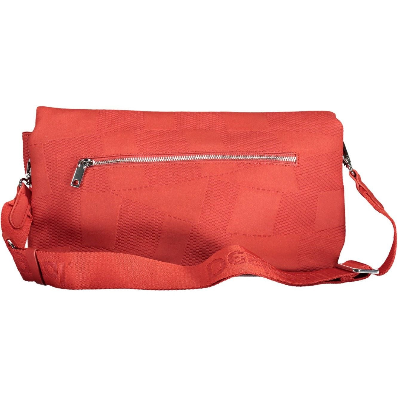 Red Polyethylene Women Handbag