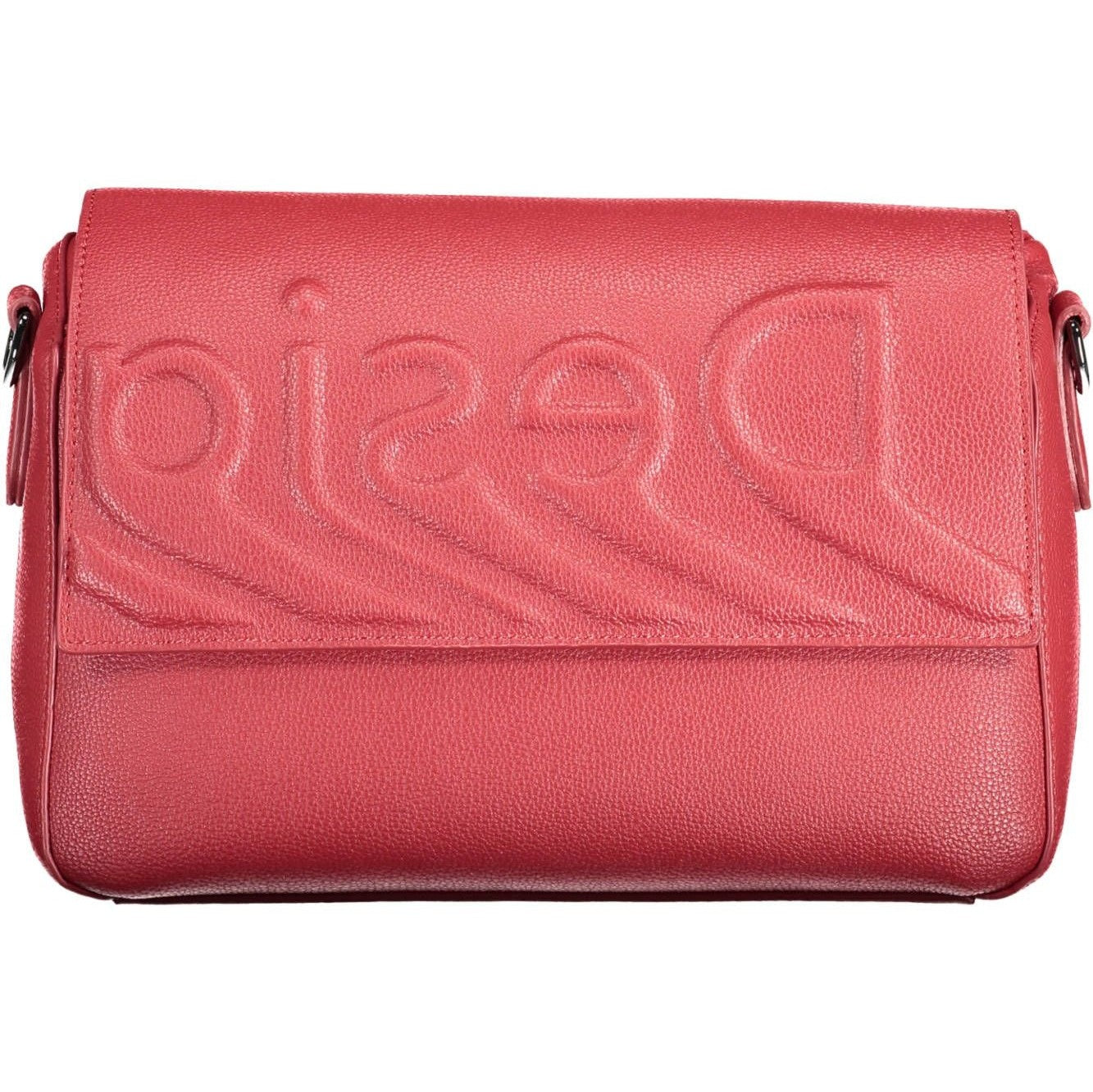 Red Polyethylene Women Handbag