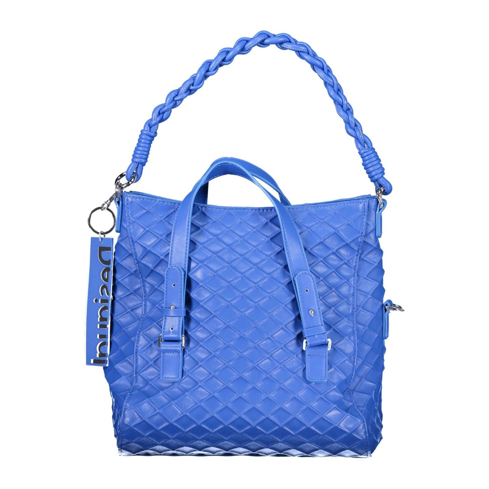 Blue Polyethylene Women Handbag