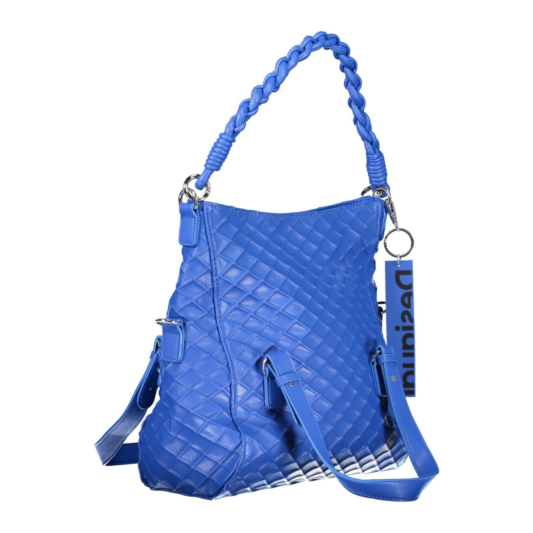 Blue Polyethylene Women Handbag