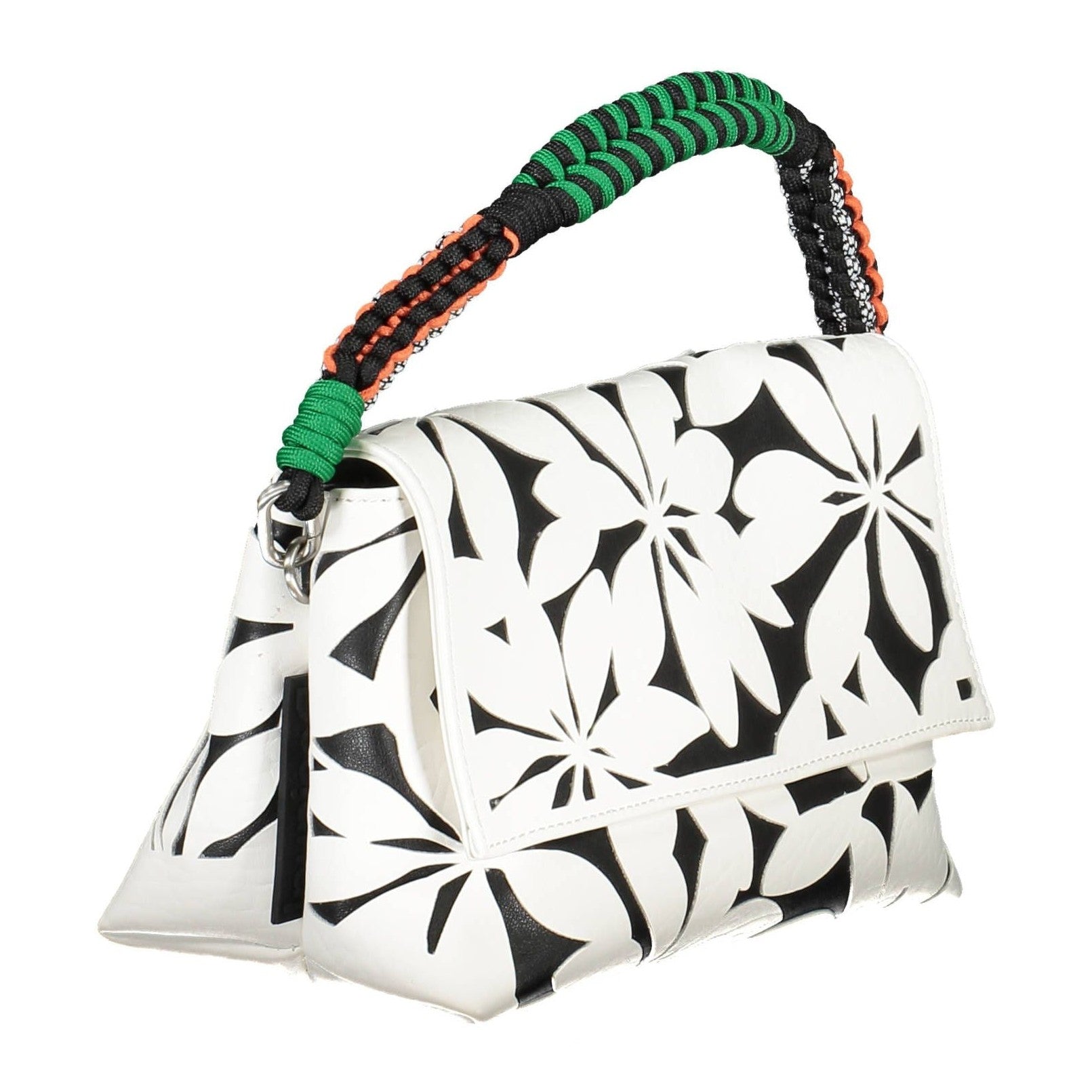 White Polyethylene Women Handbag