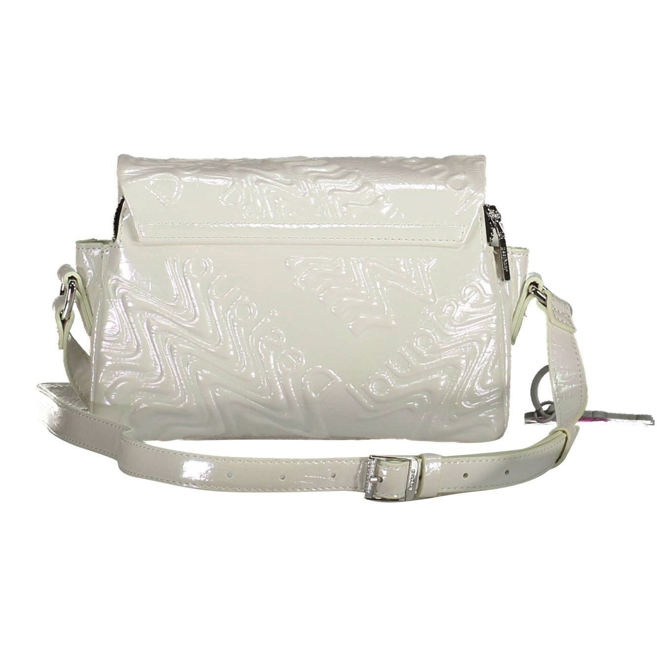 White Polyethylene Women Handbag