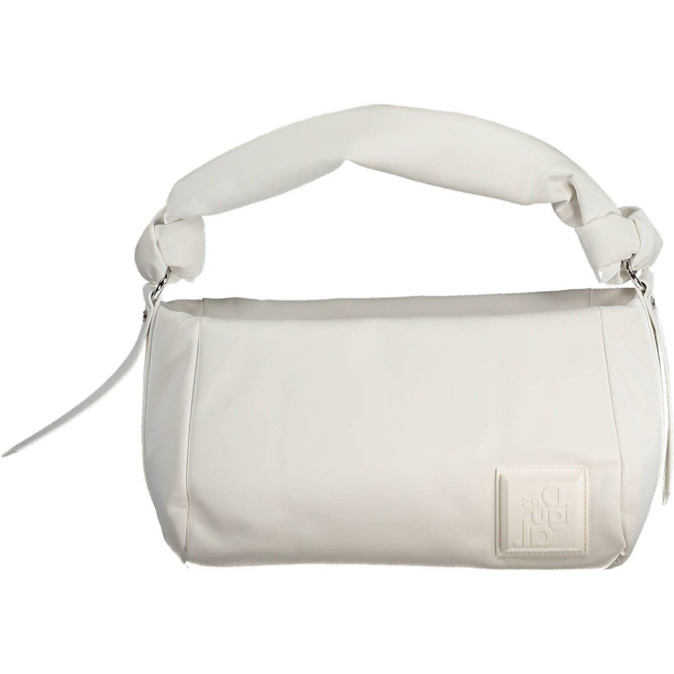 White Polyester Women Handbag