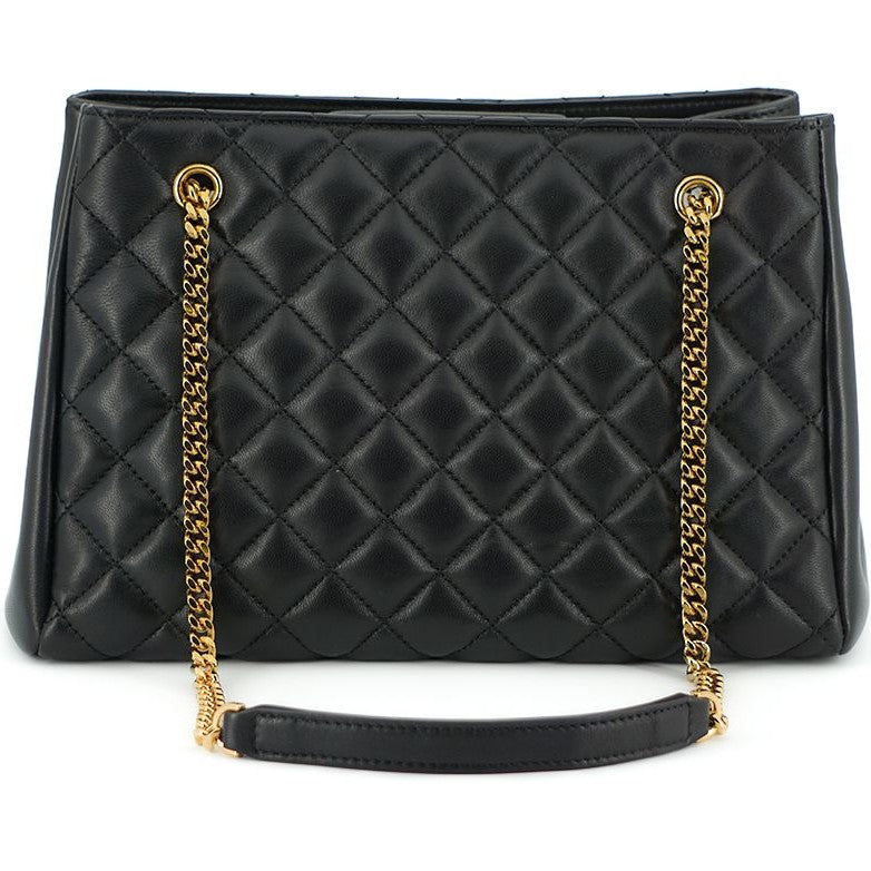 Elegant Quilted Nappa Leather Tote Bag