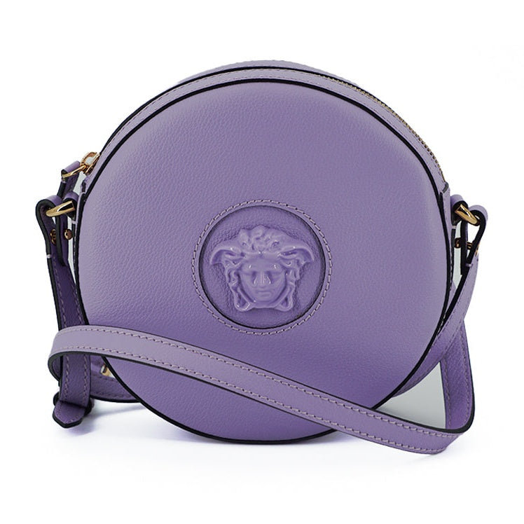 Elegant Purple Round Shoulder Bag