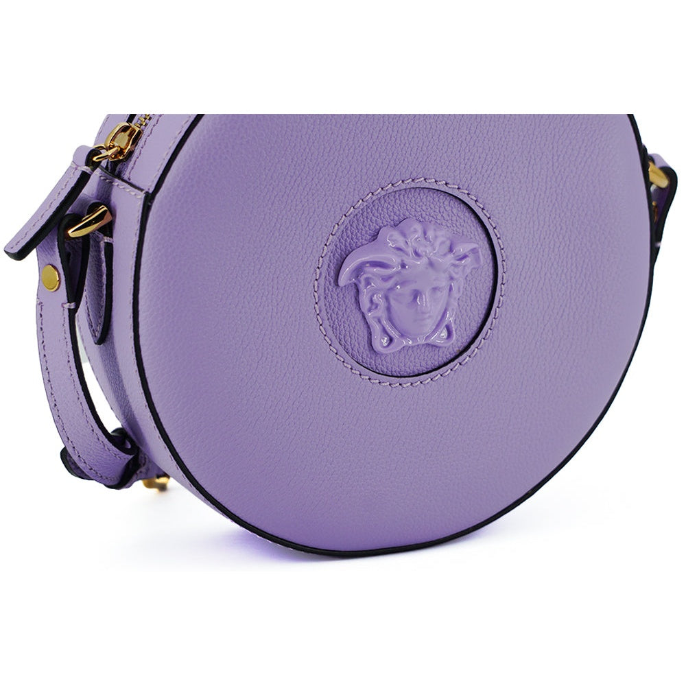 Elegant Purple Round Shoulder Bag