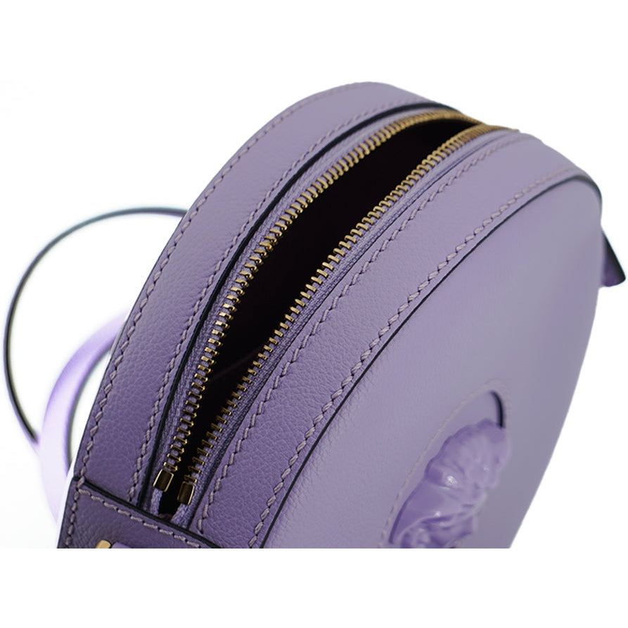 Elegant Purple Round Shoulder Bag