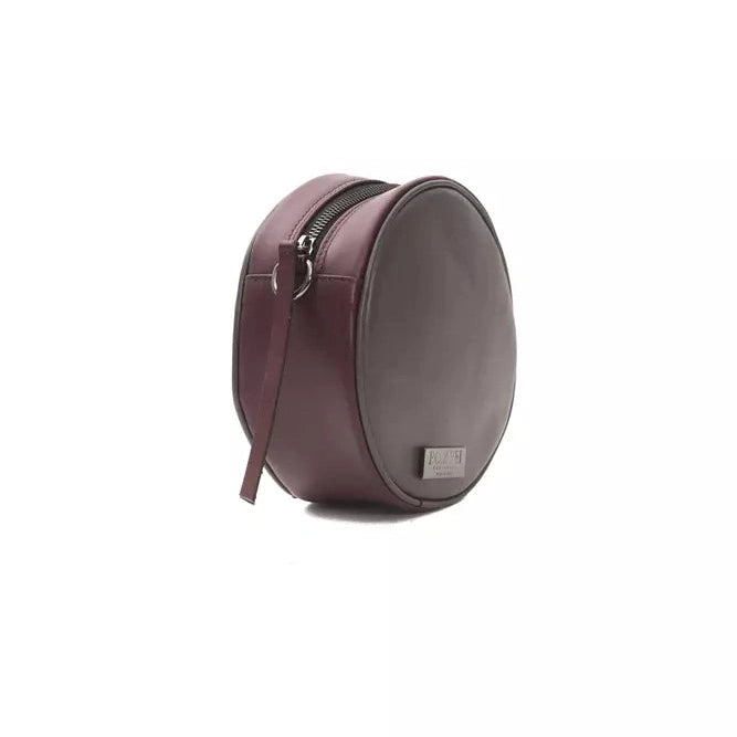 Burgundy Leather Women Crossbody Bag