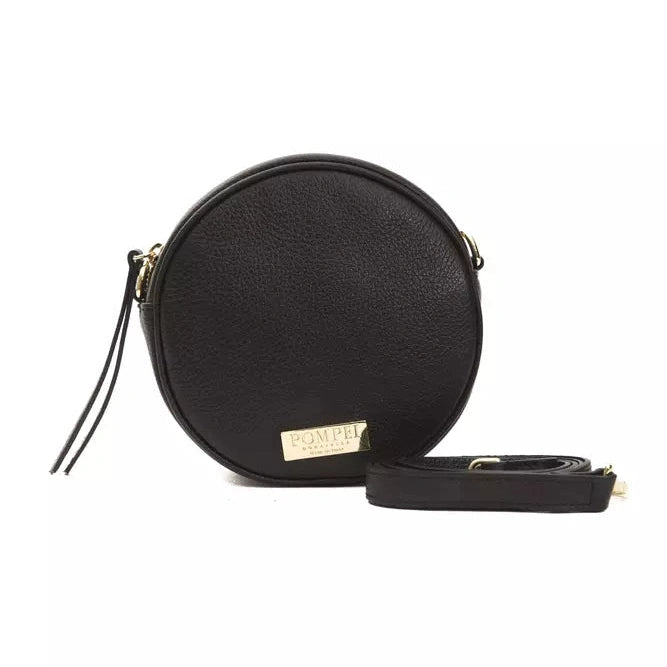 Black Leather Women Crossbody Bag