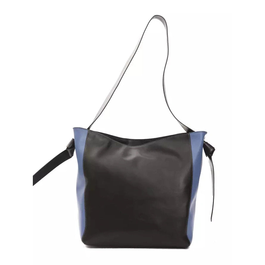 Black Leather Women Shoulder Bag