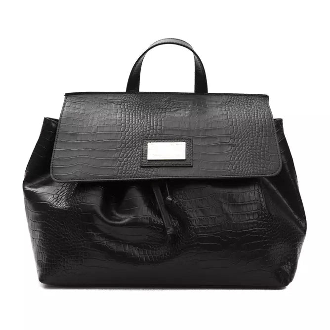 Black Leather Women Handbag