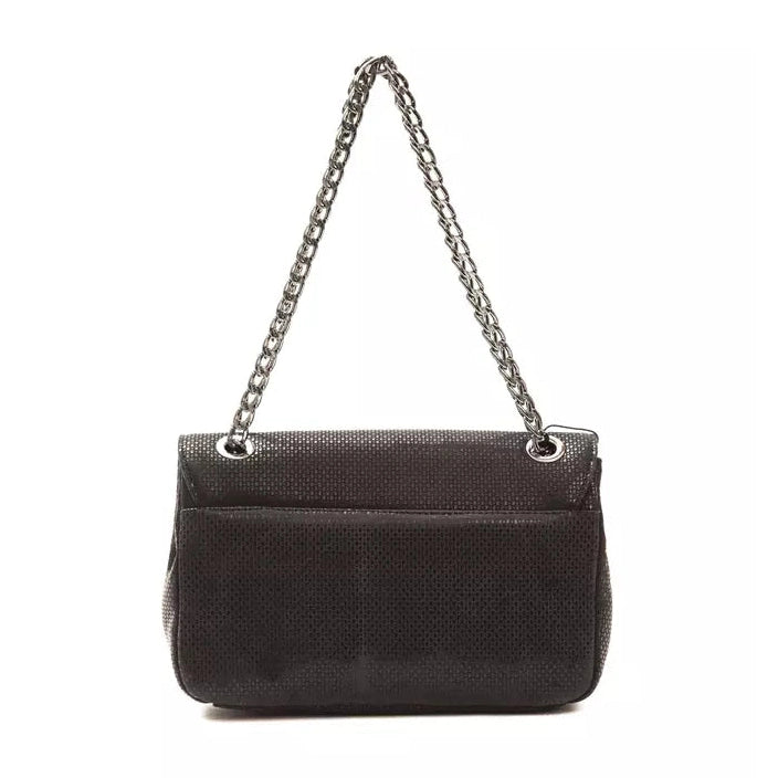 Black Leather Women Crossbody Bag