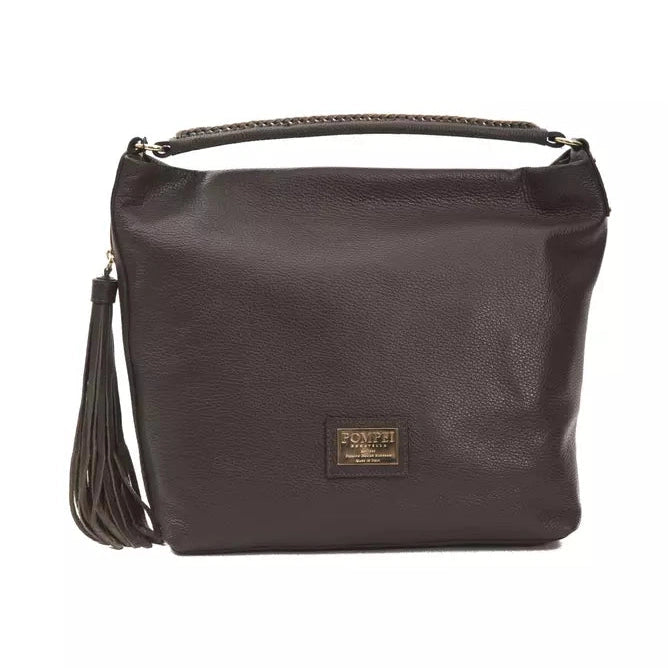 Brown Leather Women Shoulder Bag