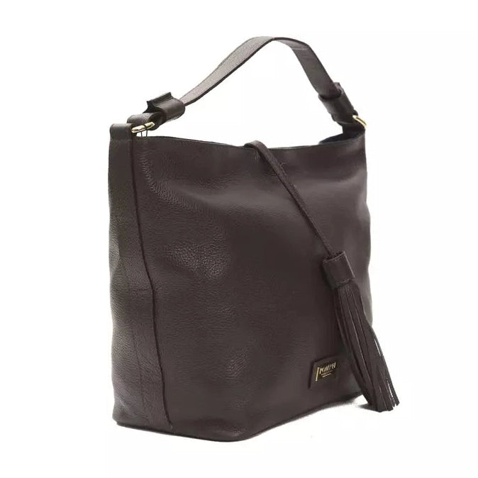 Brown Leather Women Shoulder Bag