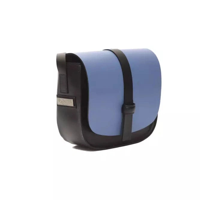 Blue Leather Women Crossbody Bag