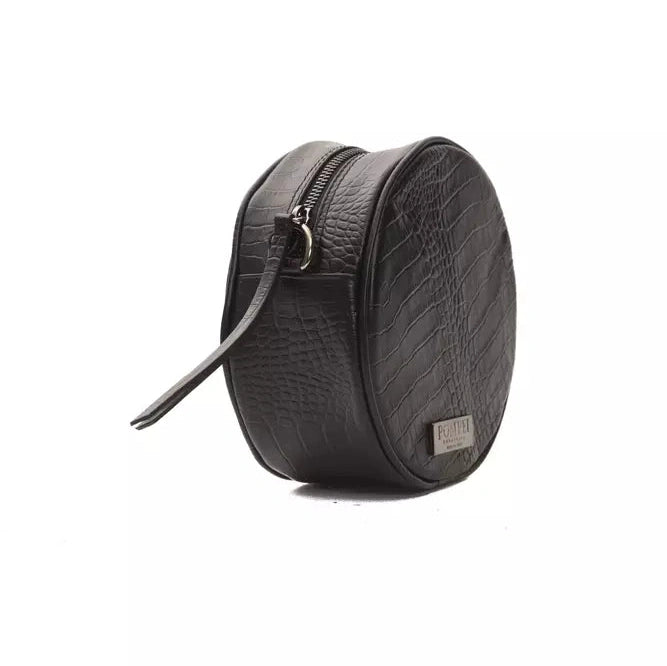 Black Leather Women Crossbody Bag