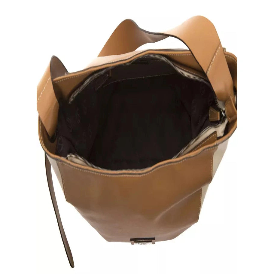 Brown Leather Women Shoulder Bag