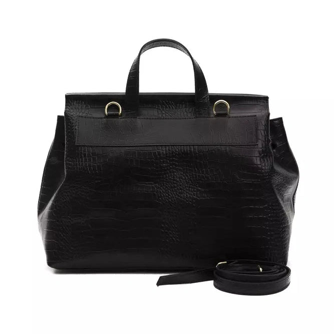 Black Leather Women Handbag