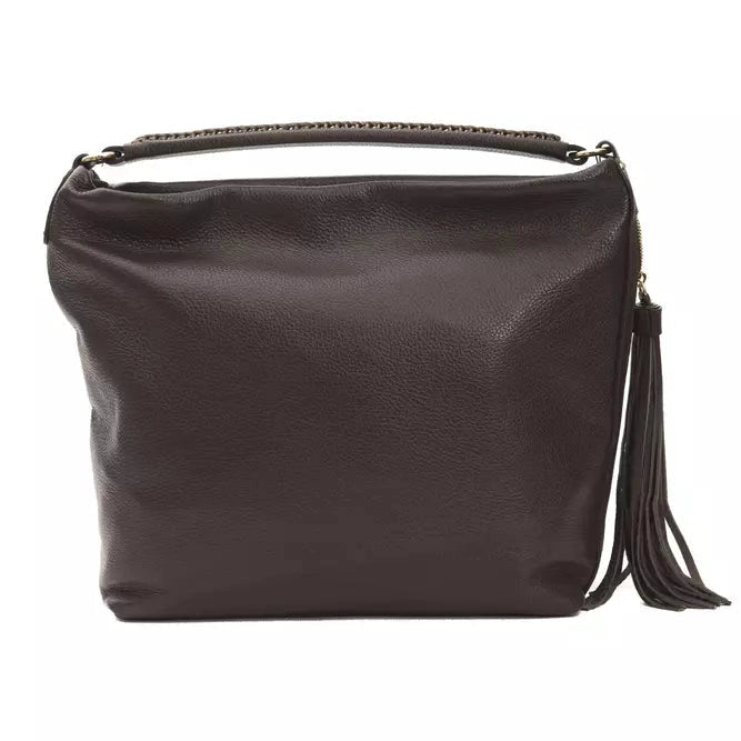 Brown Leather Women Shoulder Bag