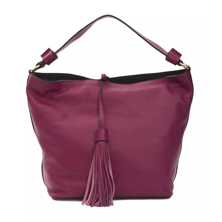 Burgundy Leather Women Shoulder Bag