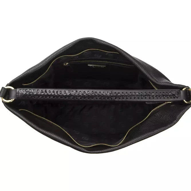 Black Leather Women Shoulder Bag