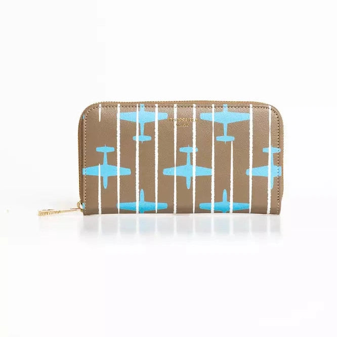 Beige Leather Women Wallet