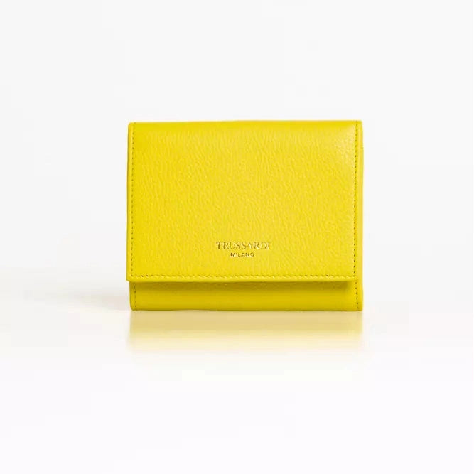 Yellow Leather Women Wallet