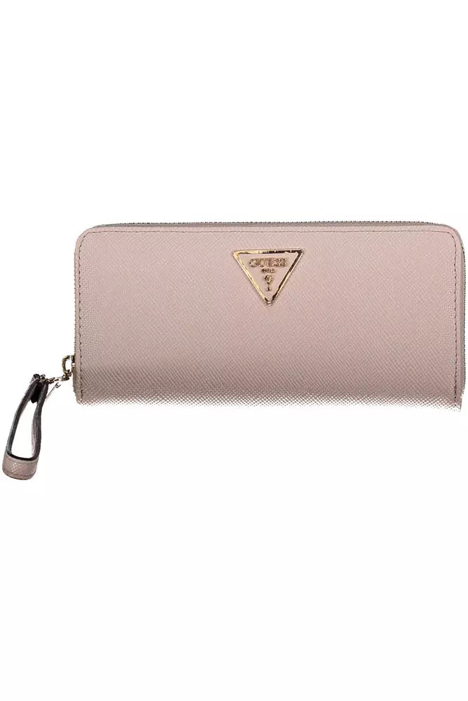 Pink Polyethylene Women Wallet