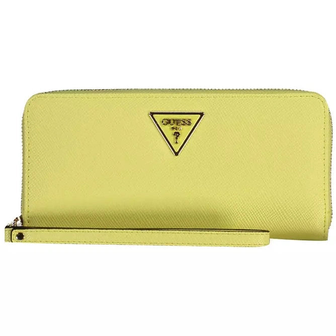 Yellow Polyethylene Women Wallet