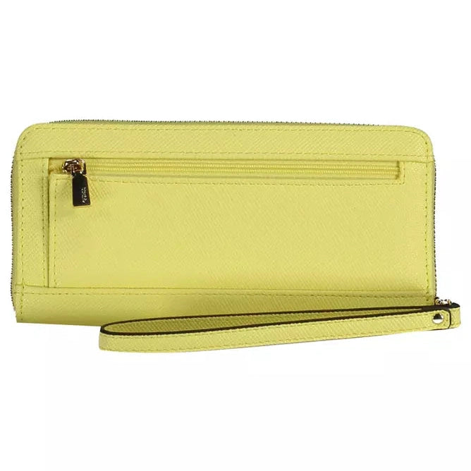 Yellow Polyethylene Women Wallet