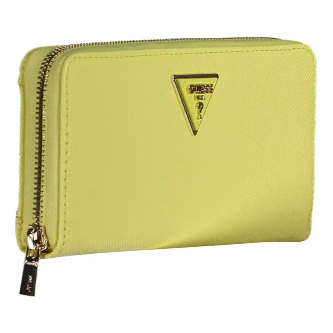 Yellow Polyethylene Women Wallet